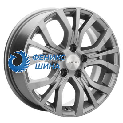 Диск Khomen Wheels 6.5/16 5/114.3 et41 67.1 KHW1608 (Optima) Gray