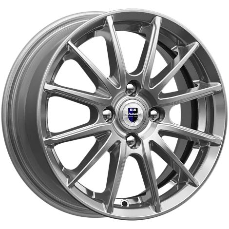 Диск КиК Квант 14 / 5.5J PCD 4x100.00 ET 38.00 ЦО 67.10 Литой / Антрацитовый