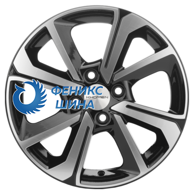 Диск Khomen Wheels 6.0/15 4/100 et46 54.1 KHW1501 Black-FP