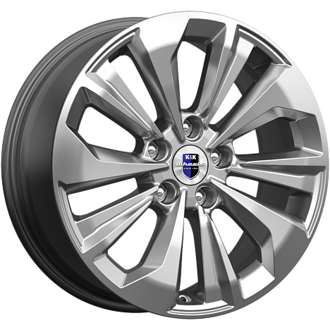 Диск КиК 7.0/17 5/114,3 et45 67.1 Авиор (КС936) Брайт дарк платинум